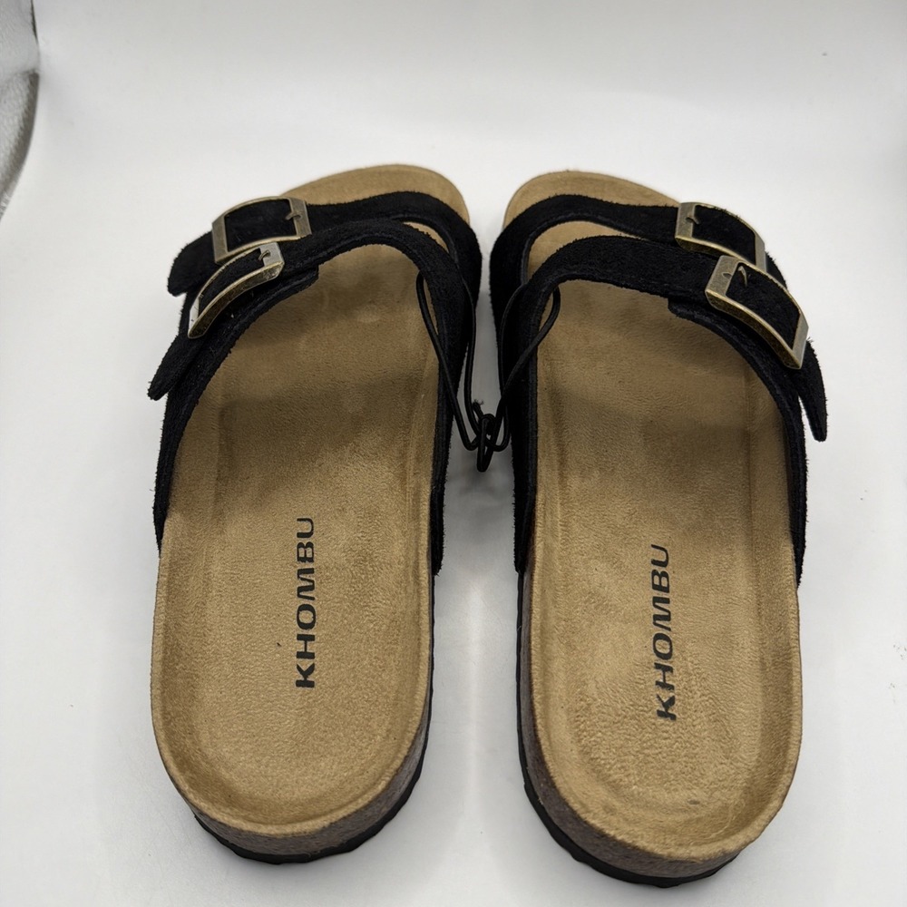 KHOMBU Ashville Slide Sandals Women's Size 6 Black. New - Picture 5 of 7